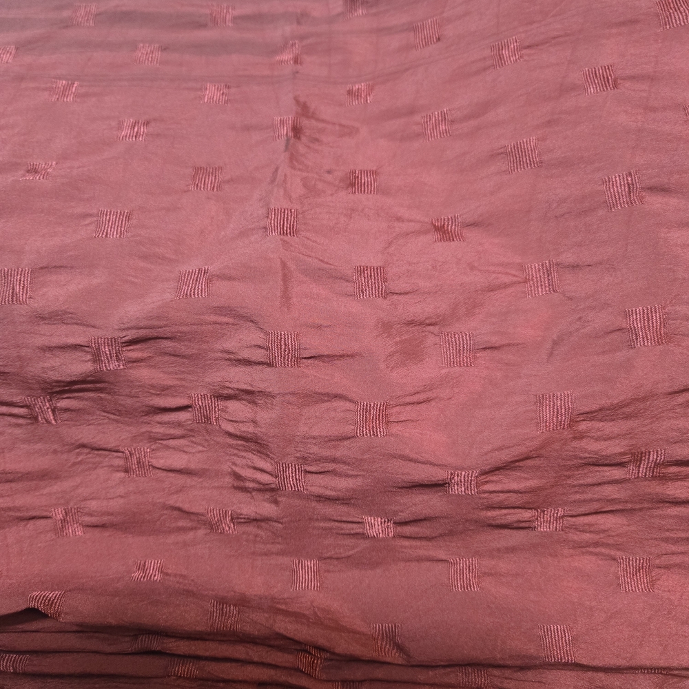 Elegant Burgundy Textured Shimmery Fabric
